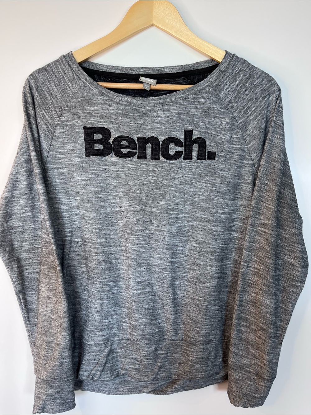 Bench Grey Logo Pullover Lightweight Sweatshirt | Women’s Medium